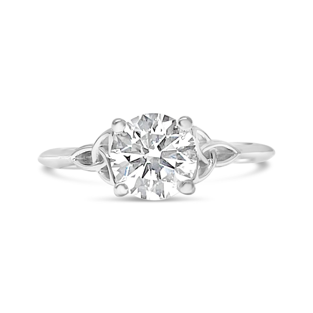 A White Gold Celtic Knot Inspired Engagement Ring 1978-11