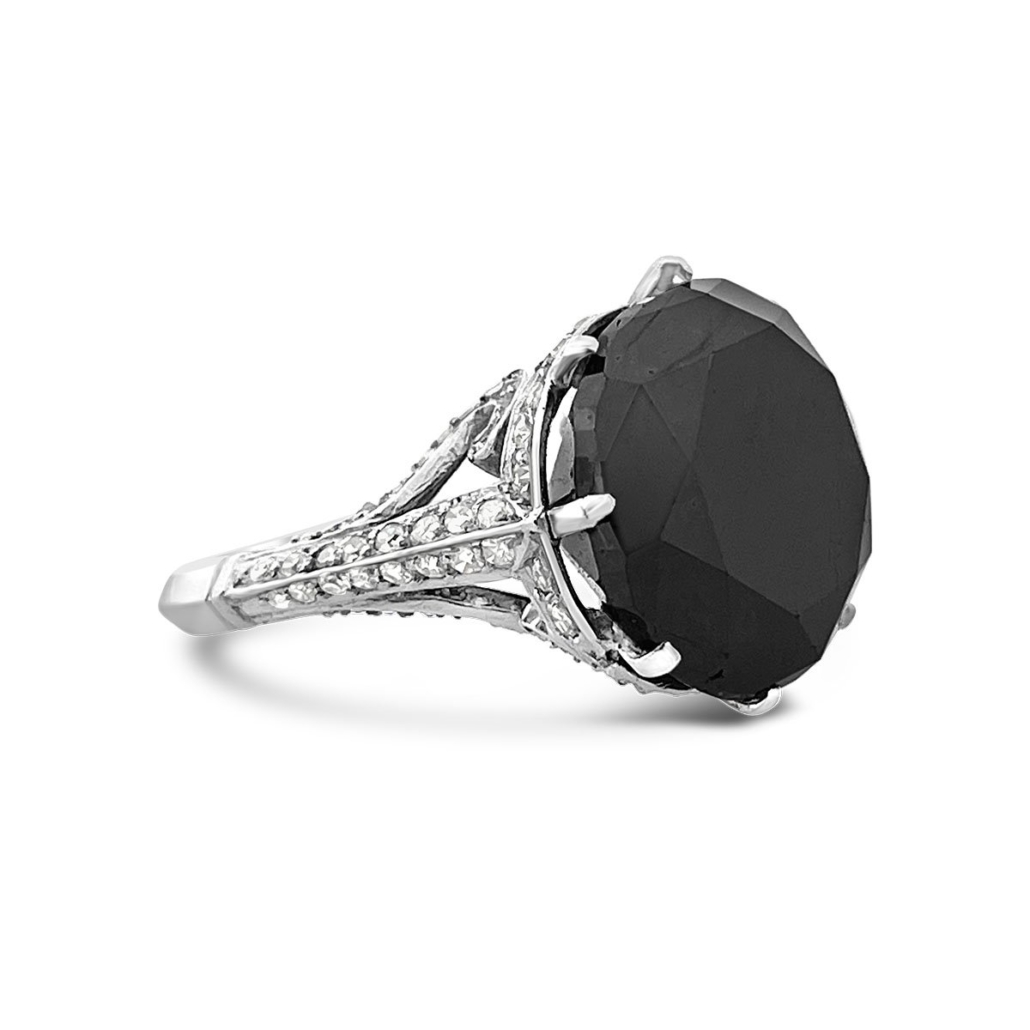 19 Carat Black Diamond Ring 2069-13