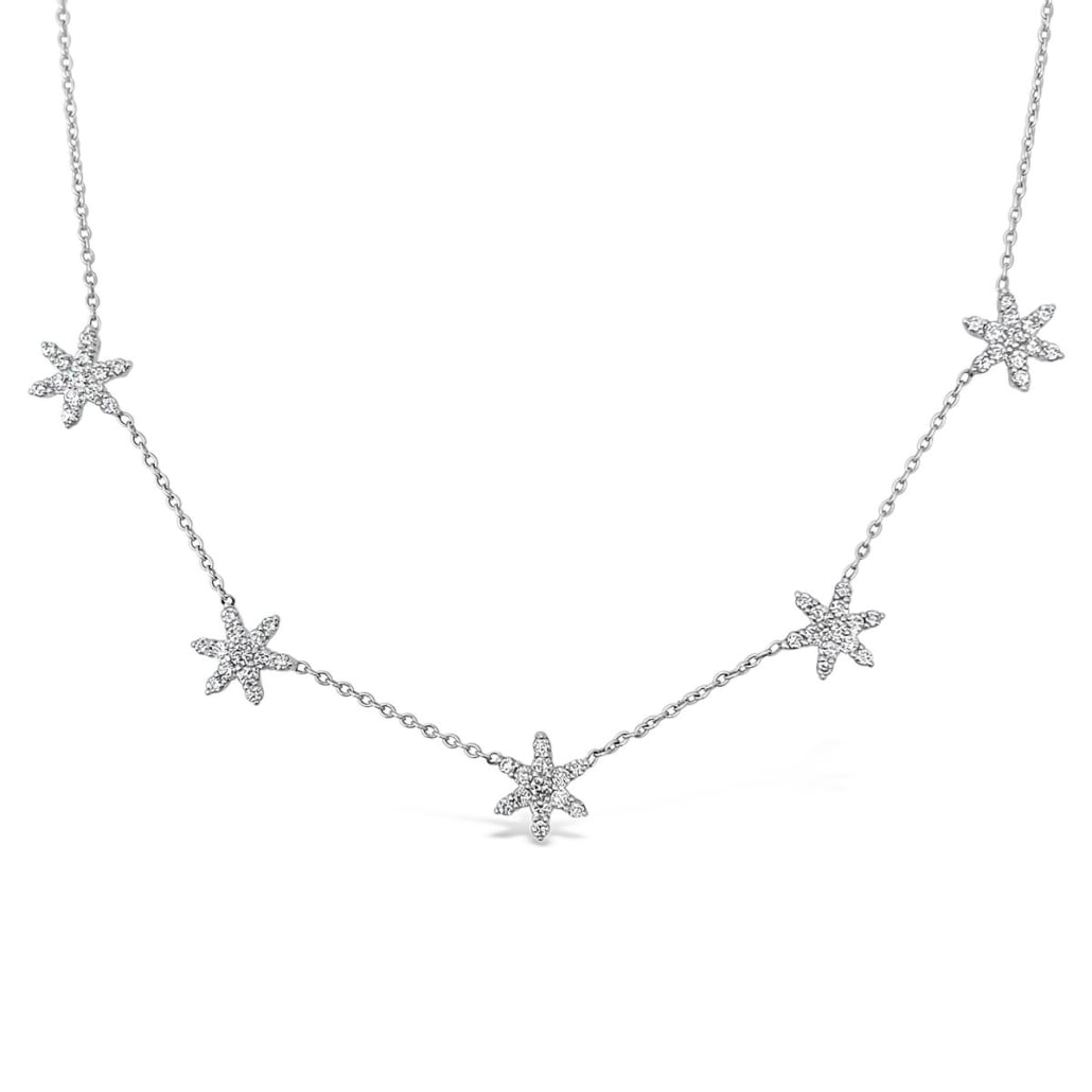 14k W Diamond “Starry Night” Necklace 2003-43