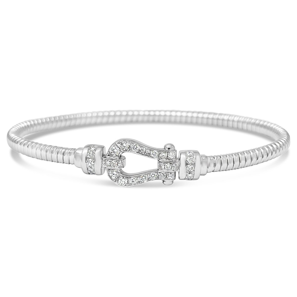 18k White Gold Buckle Bracelet 2039-53