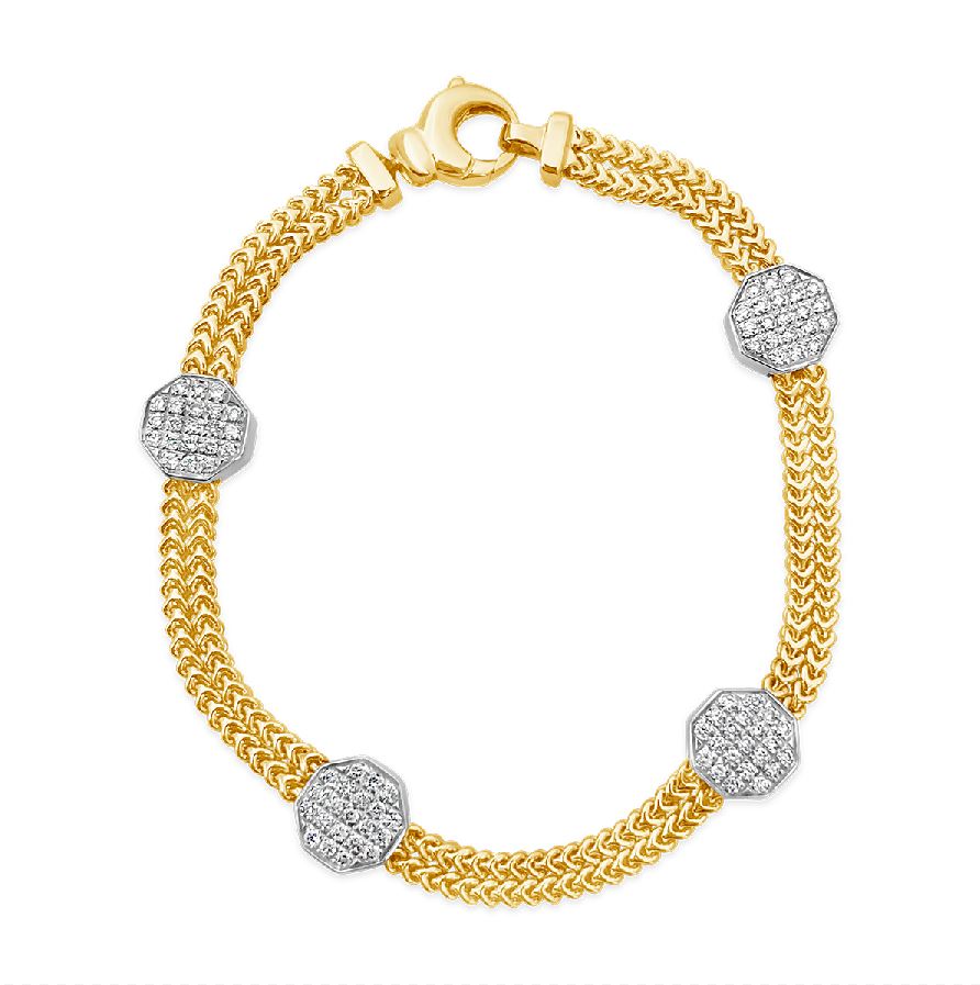Micro Gold Plated with Diamond Fashionable Design Bracelet for Men -LB –  Rudraksh Art Jewellery