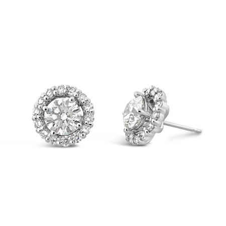 V SHAPE DIAMOND STUDS - Diasun Fine Jewelry