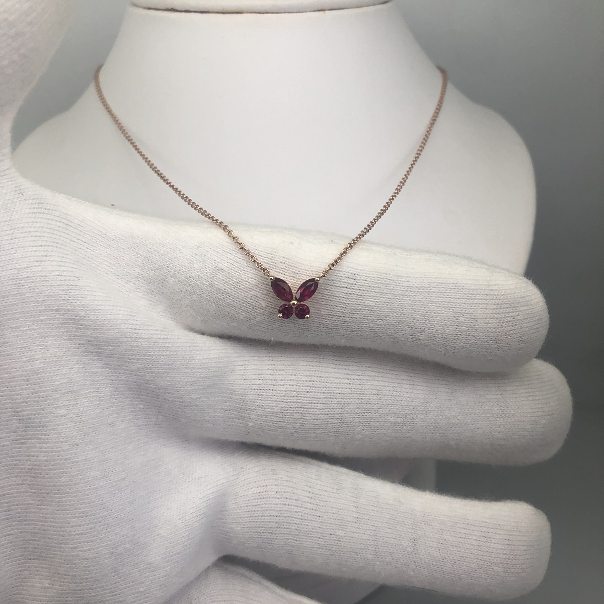 9ct Gold Natural Ruby & Diamond Butterfly Pendant - Angus & Coote Catalogue  - Salefinder