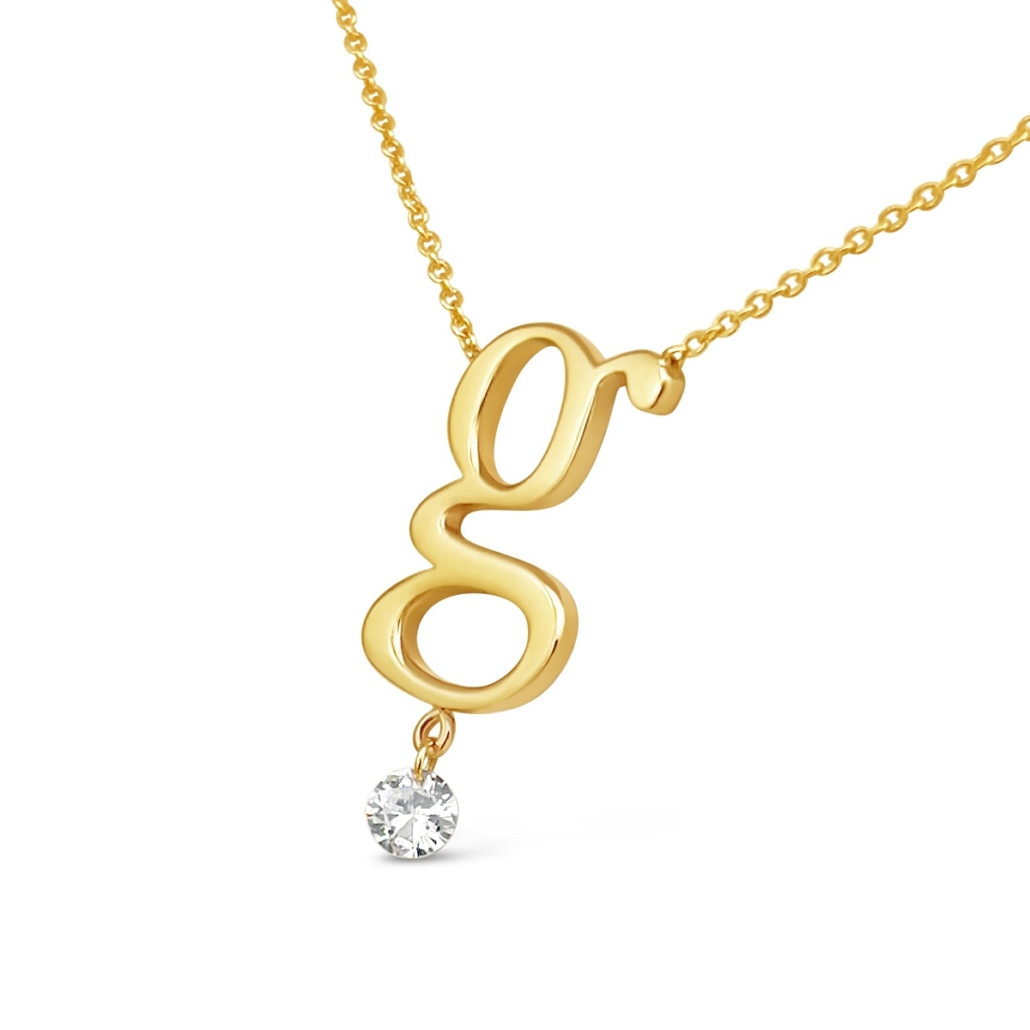 For my Guminek Drilled Diamond Initial Pendant 2230-32