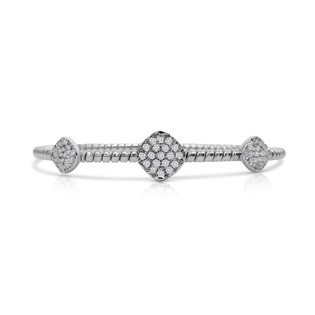 Three Soft Squares Diamond Bracelet 2317-52