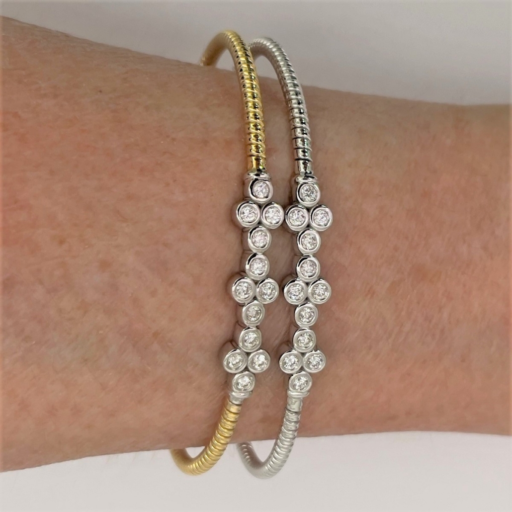 Yellow Gold Diamond Bubble Bracelet 2318-53