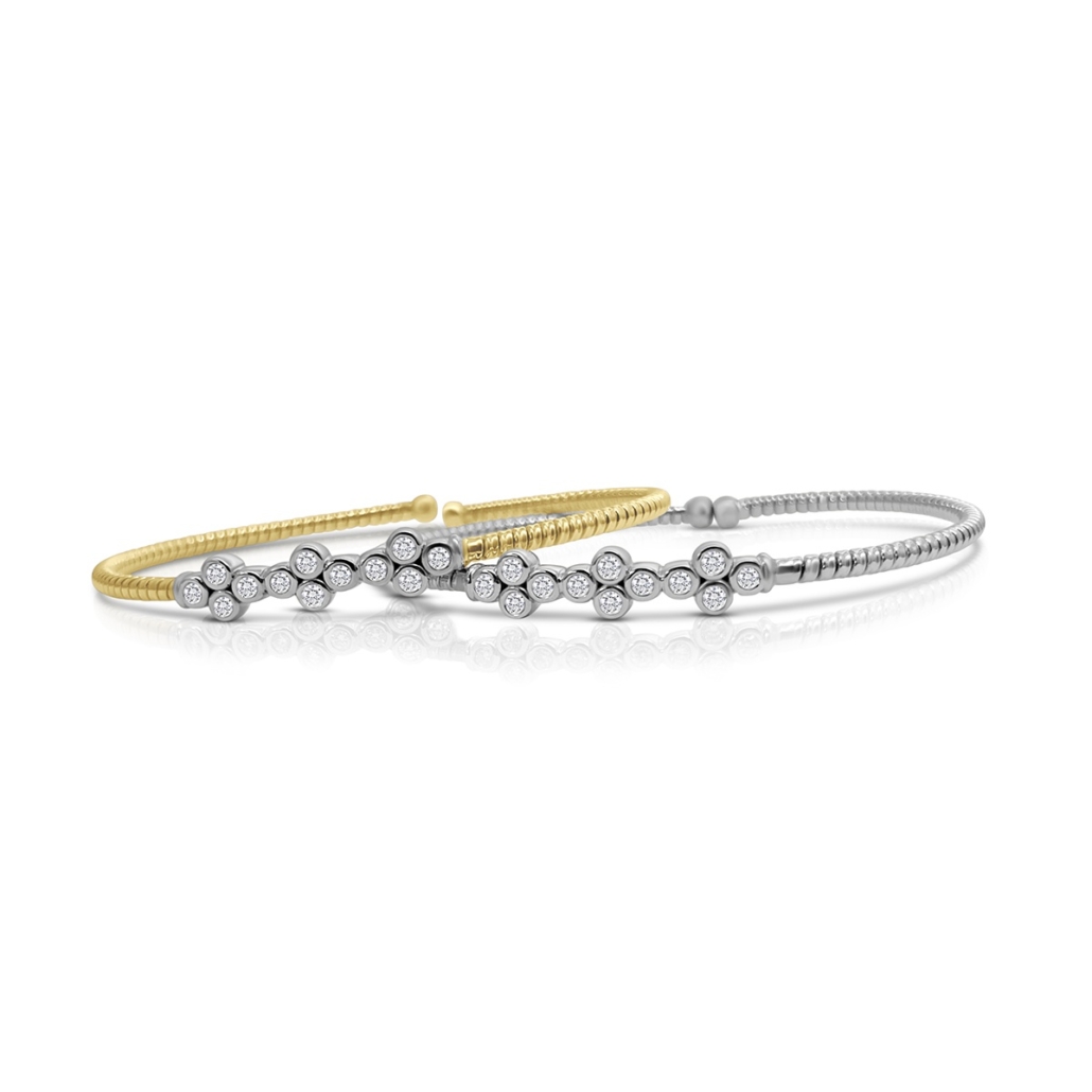 White Gold Diamond Bubbles Bracelet 2319-53