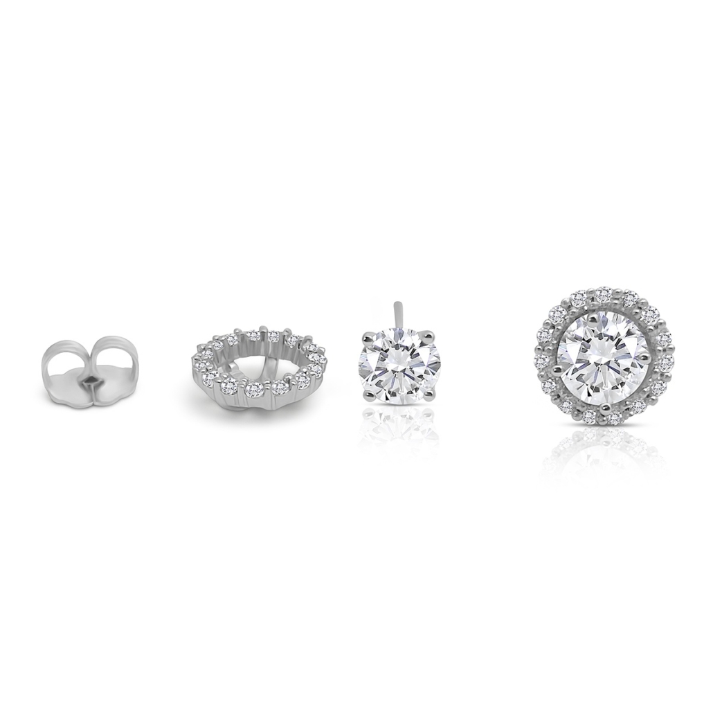 14k W Diamond Jackets 2326-22
