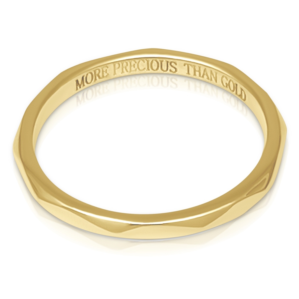 14k Y 1.80MM Geometric Wedding Band 2354-12