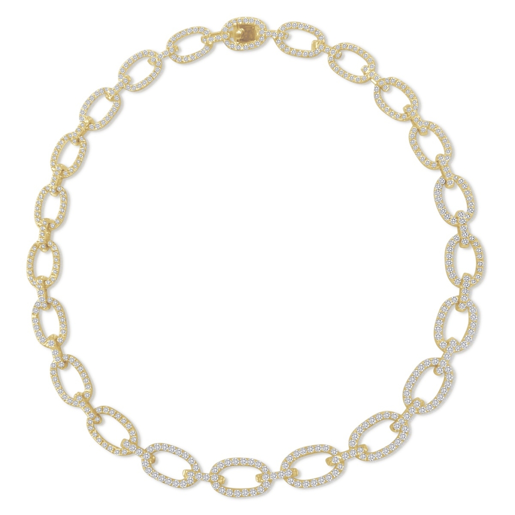 14k Yellow Radiant Linkage:  A Chain of Brilliance, The Necklace 2381-43