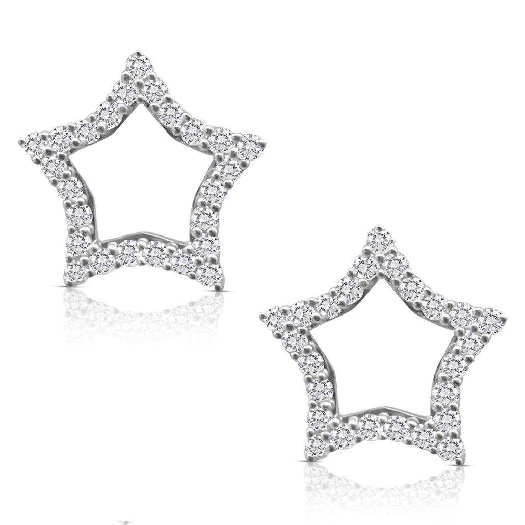 14 White Sky Full of Stars Diamond Earrings 2387-22