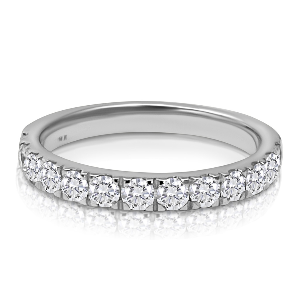 14k W Pave Where It Counts, A Diamond Band 2389-12