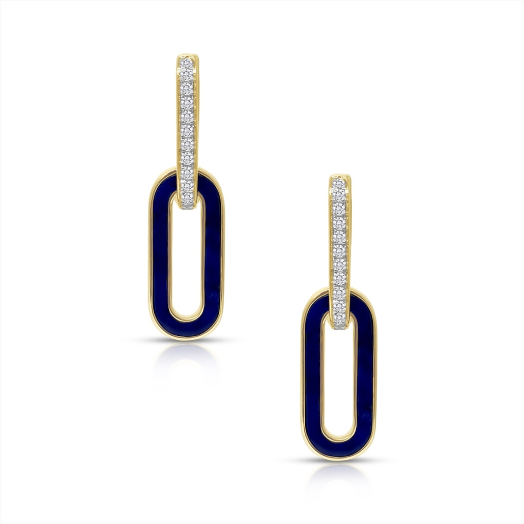 14k Y Blue Delights, Azura Hoop Earrings 2399-23