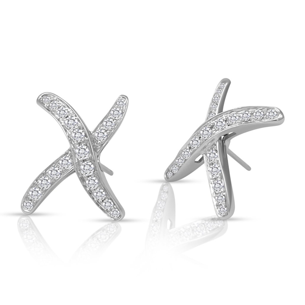 X Marks The Spot Diamond Earrings 2411-22