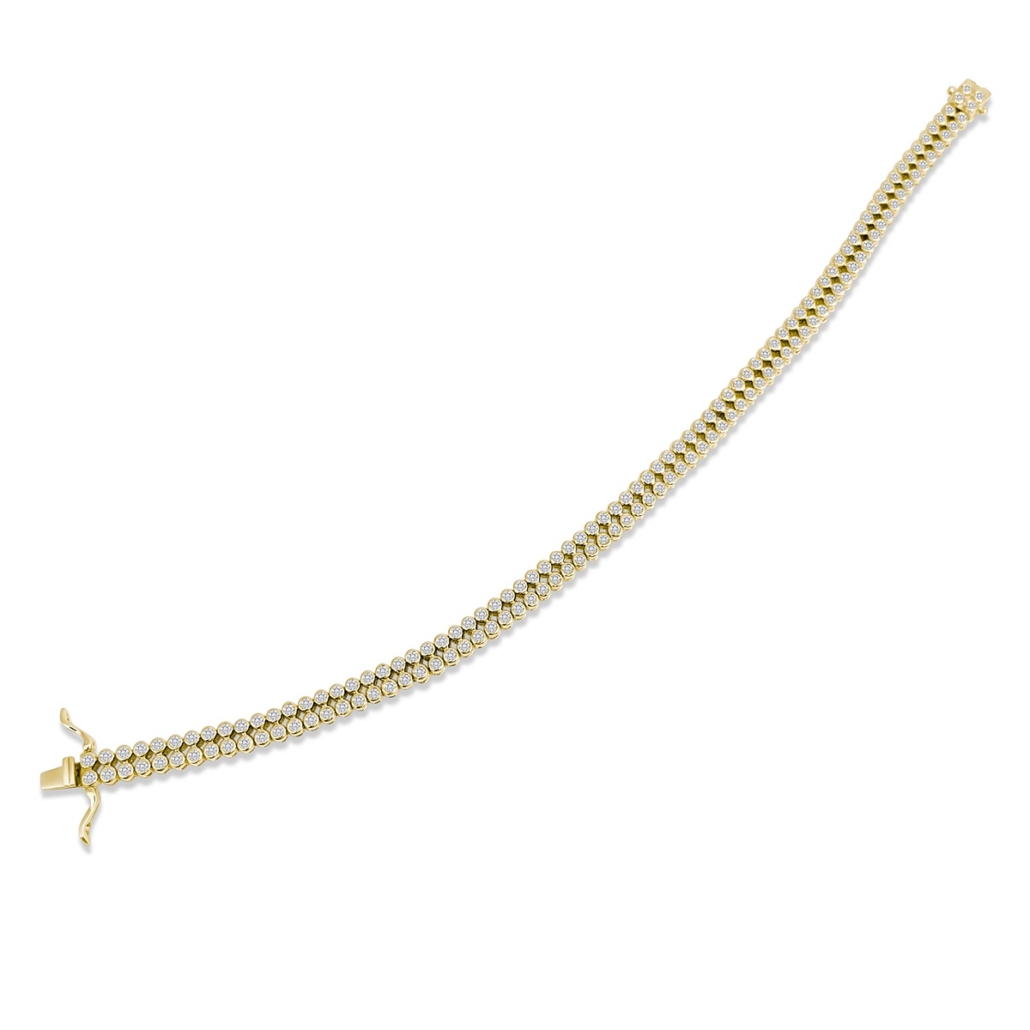 14k Yellow Gold Bezel Bracelet 2414-51