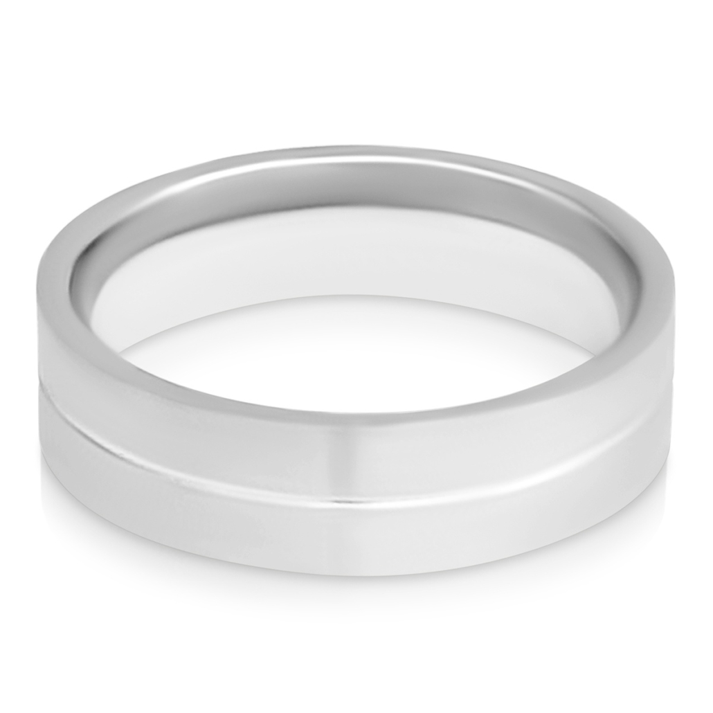 14k W 6MM Center Line Band 2453-12