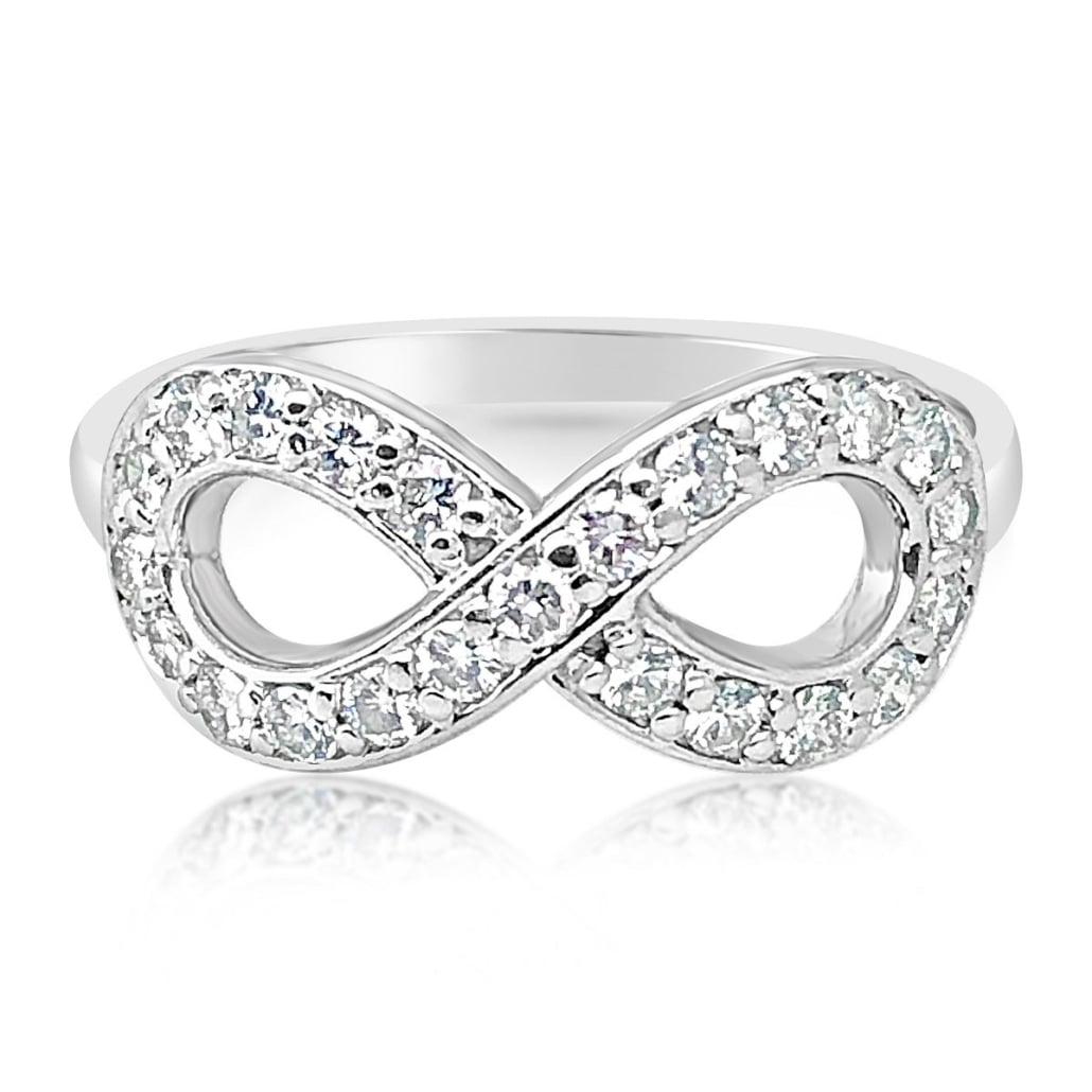 18k W Diamond Infinity Ring 1897-13