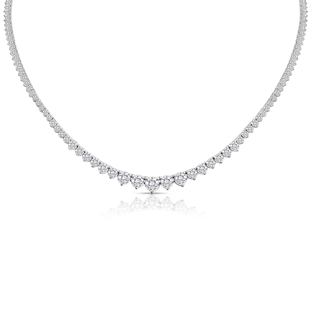 Radiant Riviera: A Timeless Diamond Necklace  2473-41