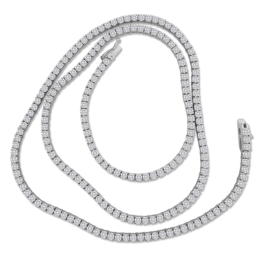 Brilliance in Gold:14k W 20 Inch Diamond Necklace 2474-41
