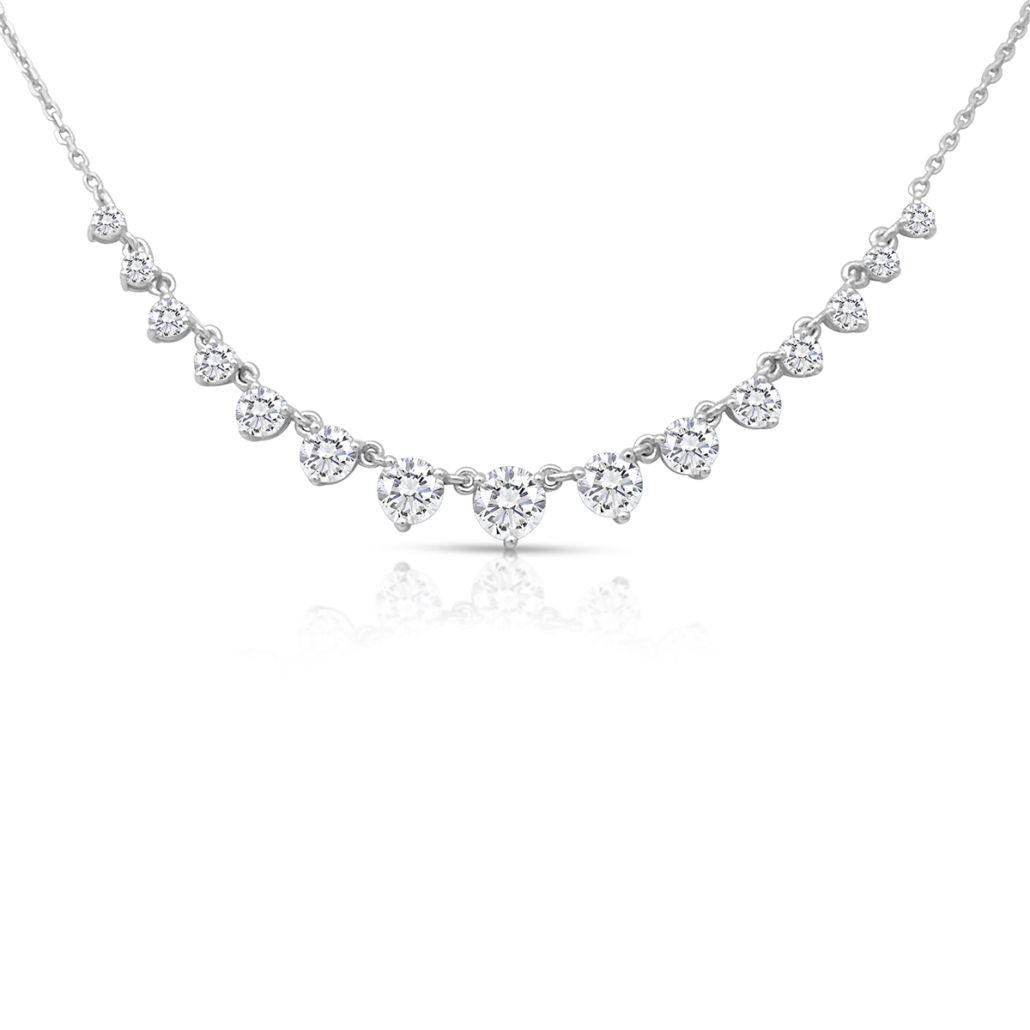 “Diamond Whisper” – A Classic Graduated Necklace 2478-43