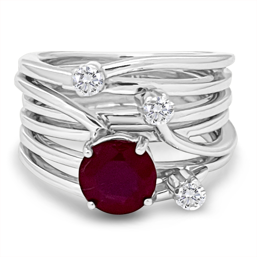 A Ruby’s Glow in a Diamond Tide 2532-13