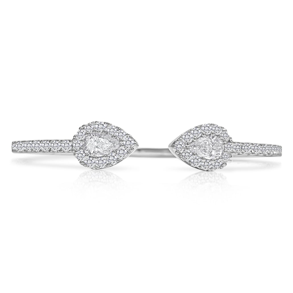 Teardrop Radiance Open Diamond Bangle 2555-53