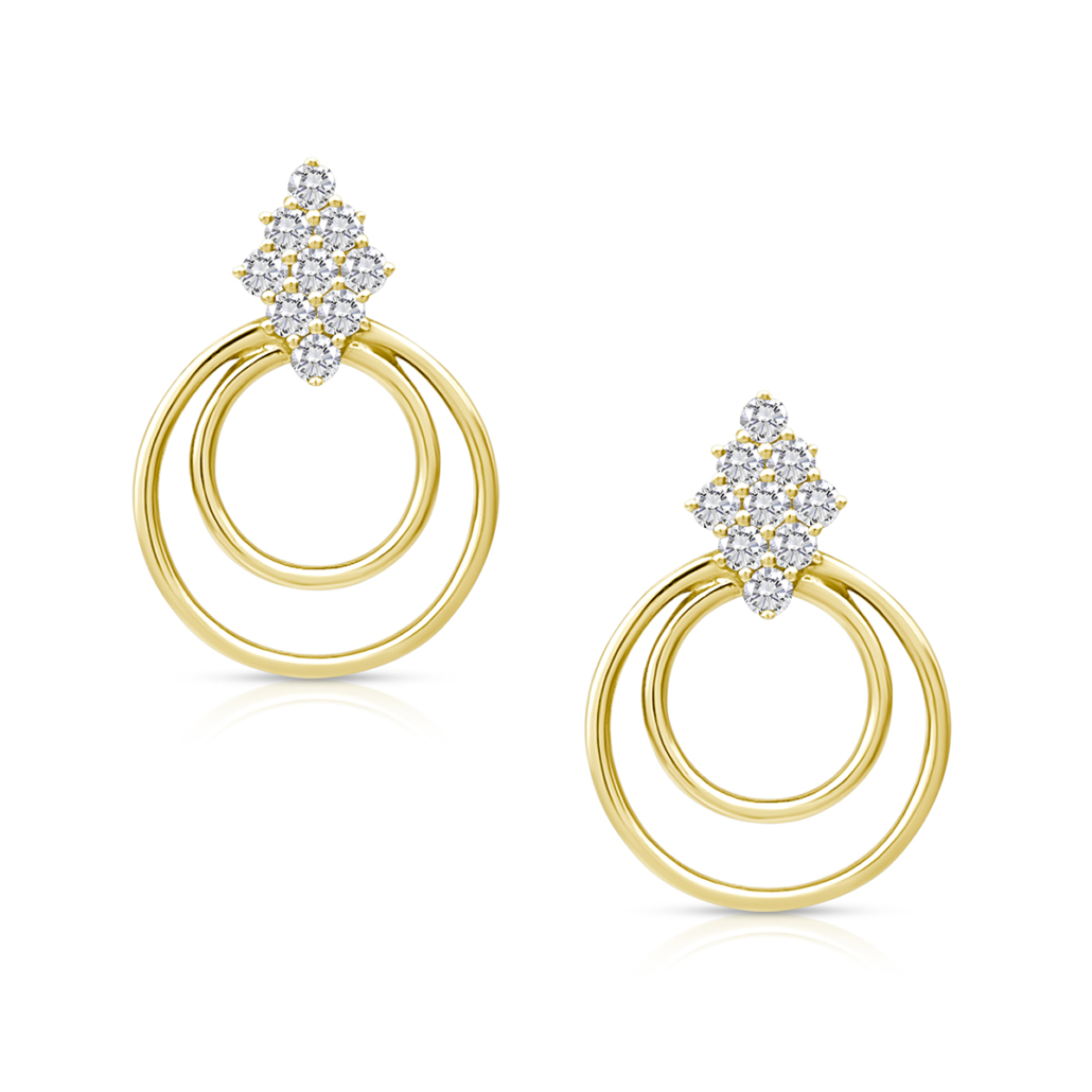 Radiant Reverb: The Double Hoop Diamond Drop 2575-24