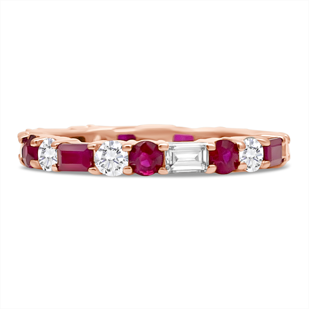 Eternal Flame: Ruby & Diamond Love Band  2643-12