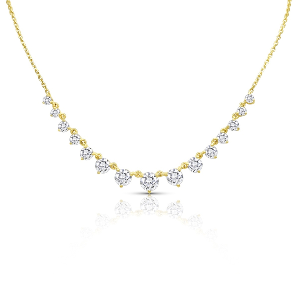 The Classic Diamond Curve Necklace 2648-43