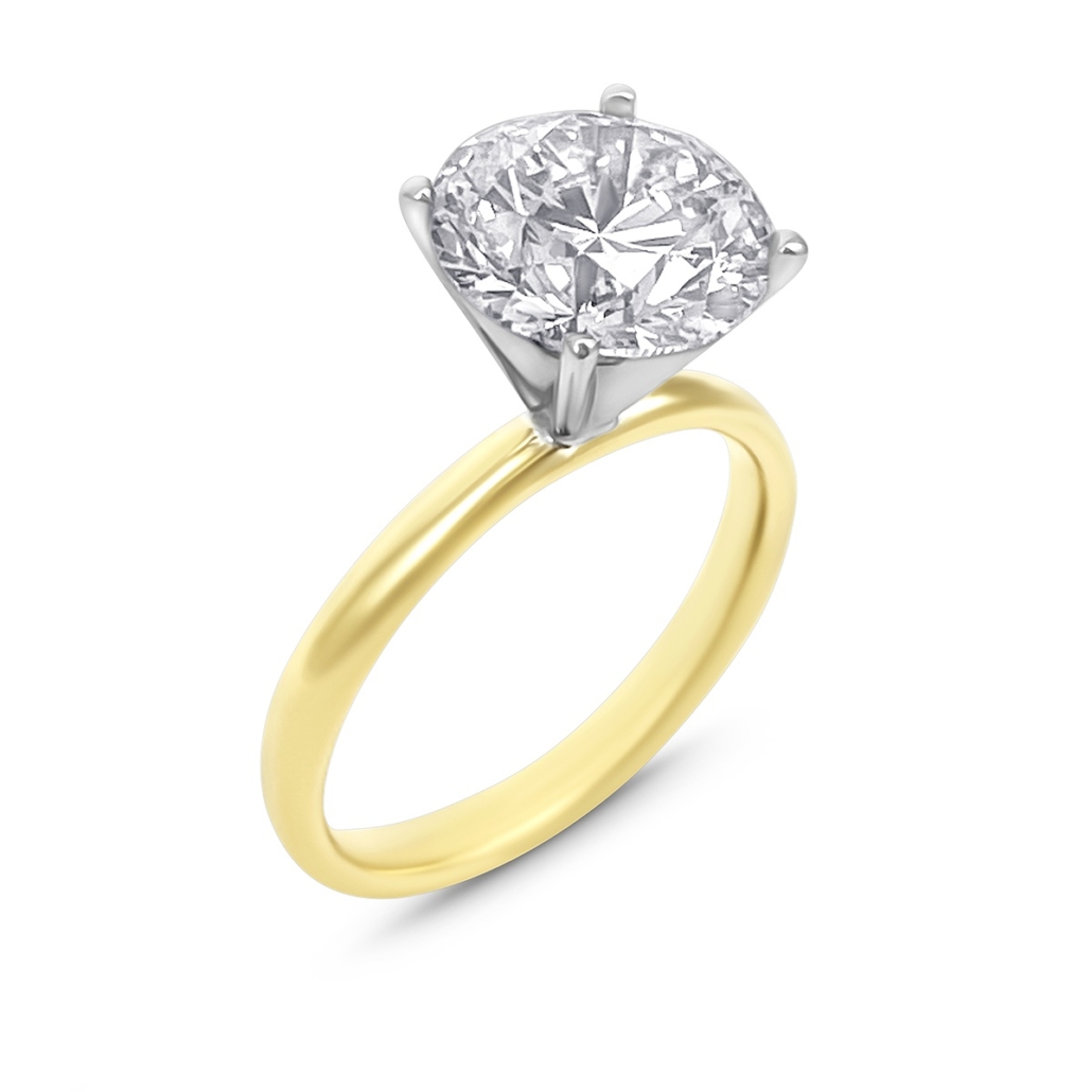 Golden Light Solitaire Ring 2669-11