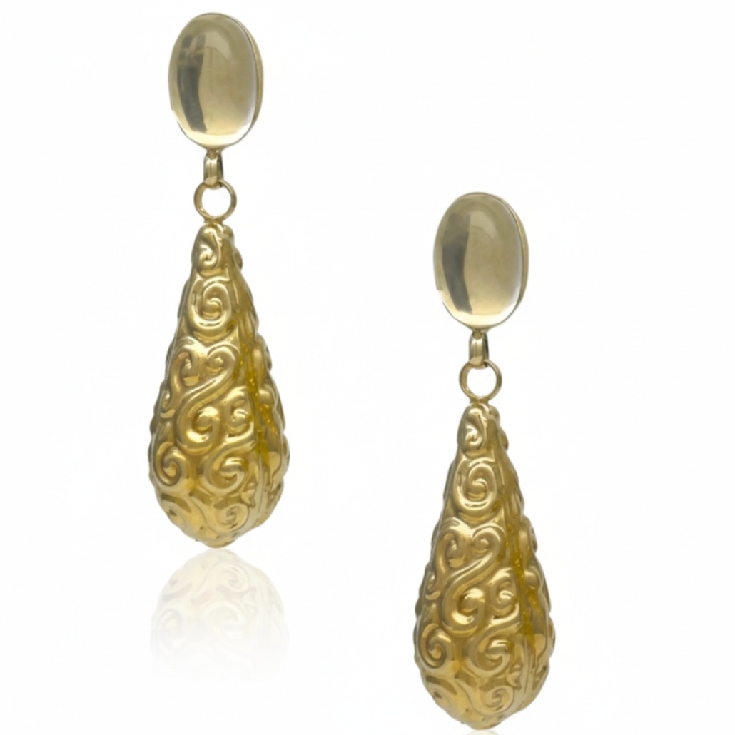 Moonstone Teardrop Dangle Earrings 2740-24