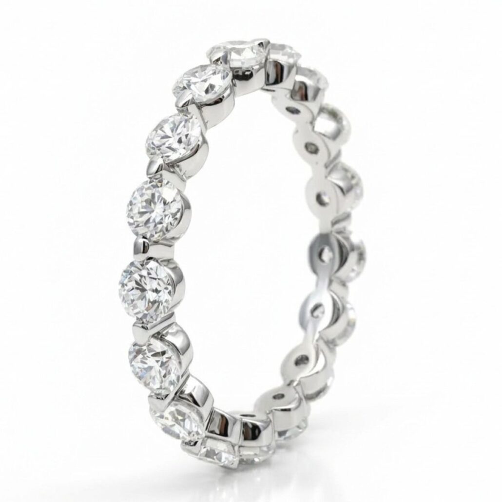 Charming Single Prong Eternity Band 2726-12