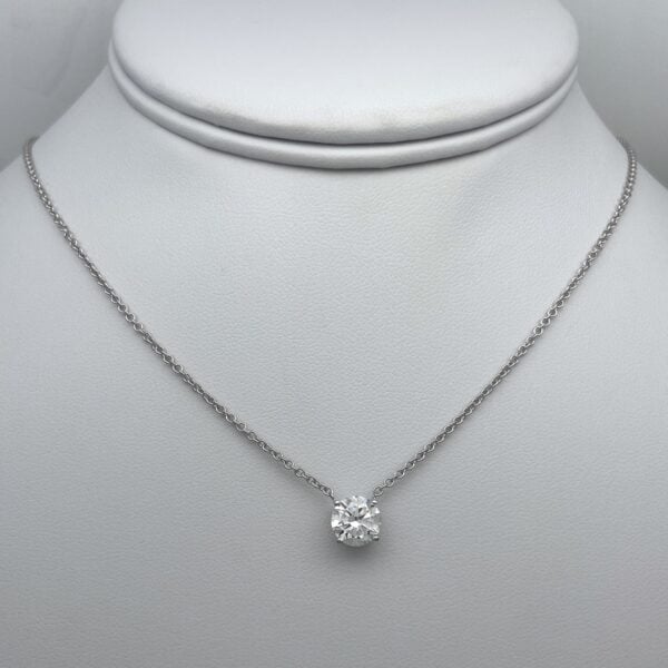Elegant Classic Solitaire Necklace 2754-31 alternate view
