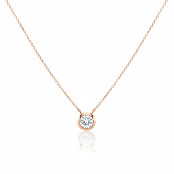 Blushing Solitaire Diamond Necklace 2765-31
