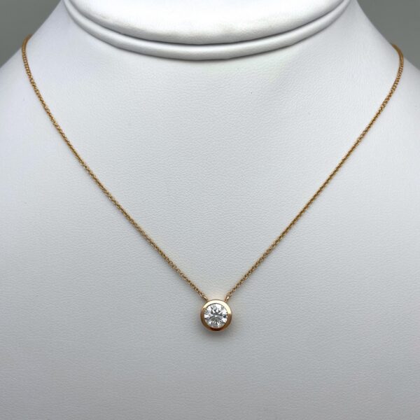 Blushing Solitaire Diamond Necklace 2765-31 alternate view