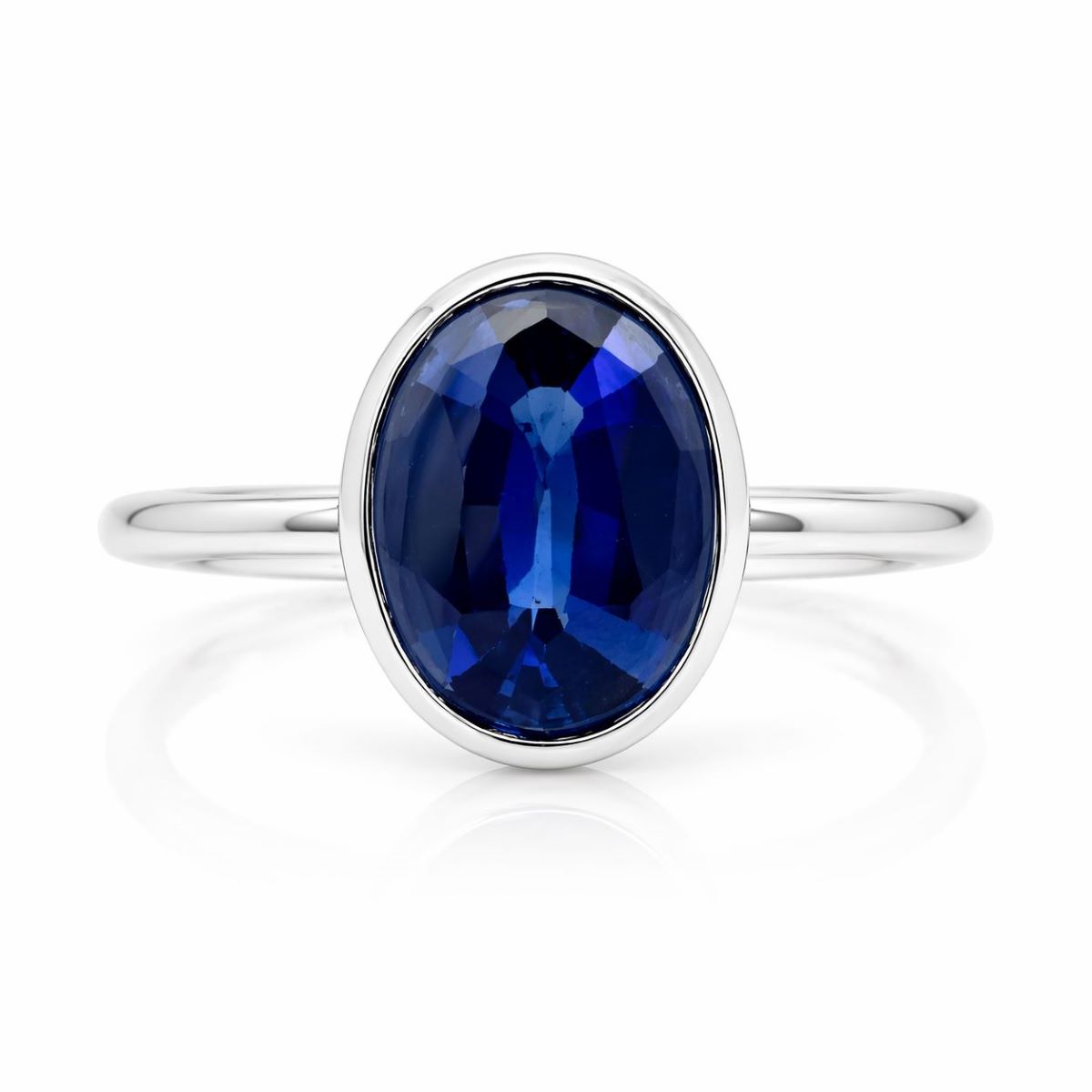 The Oval Sapphire of Midnight Light 2782-13
