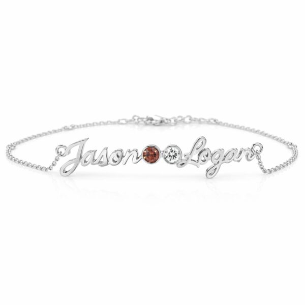 Duo Script Nameplate Necklace 2788-43 alternate view