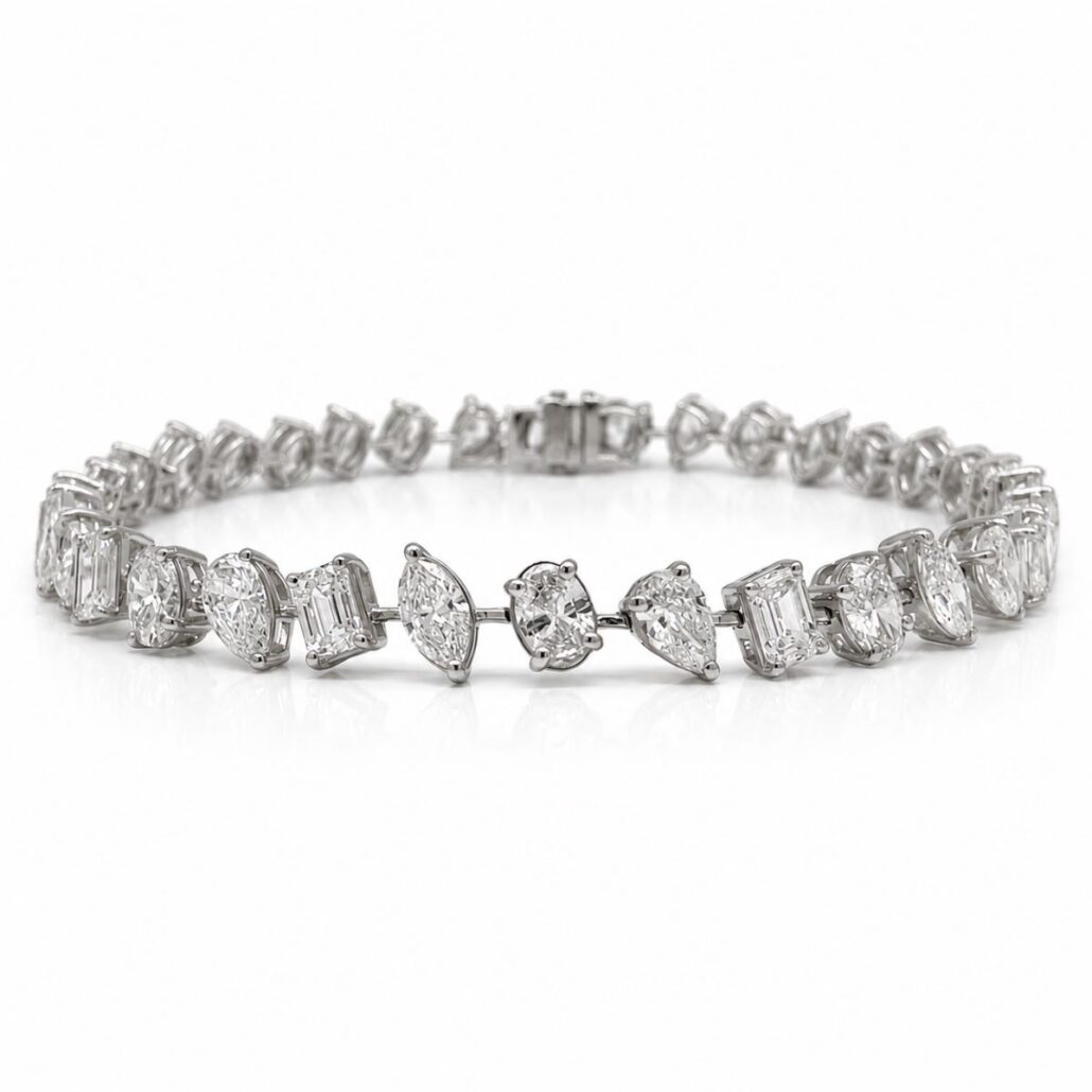 Alternating Multi-Shape Diamond Bracelet 2817-52