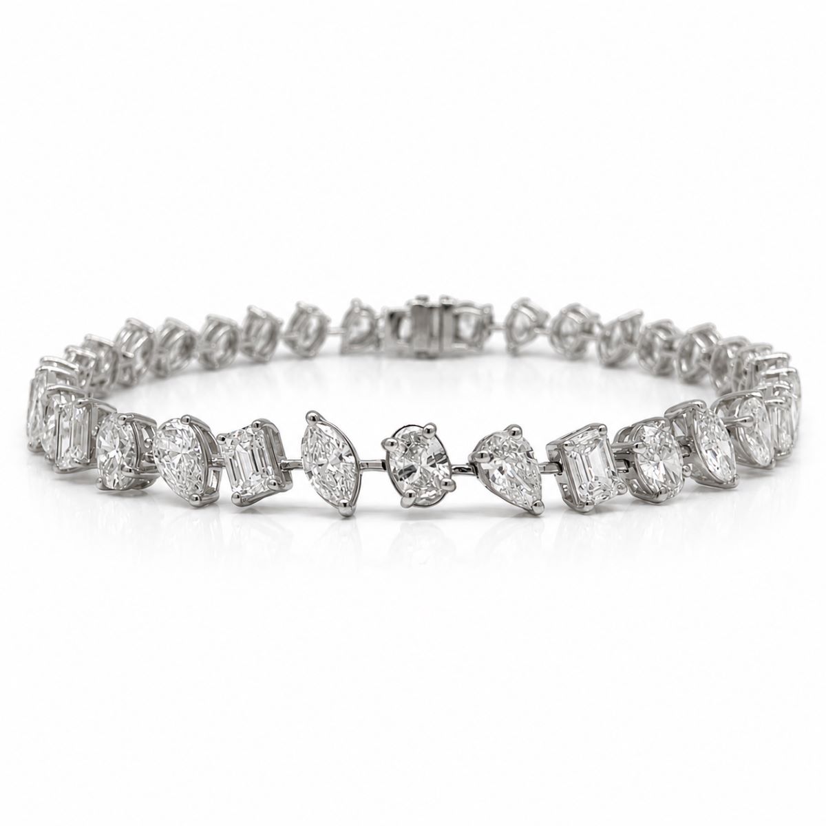 Alternating Multi-Shape Diamond Bracelet 2817-52