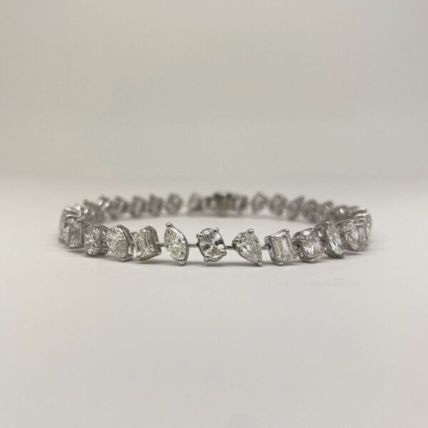 Alternating Multi-Shape Diamond Bracelet 2817-52 alternate view