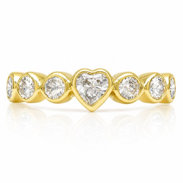Rose Heart Diamond Engagement Ring 2824-11