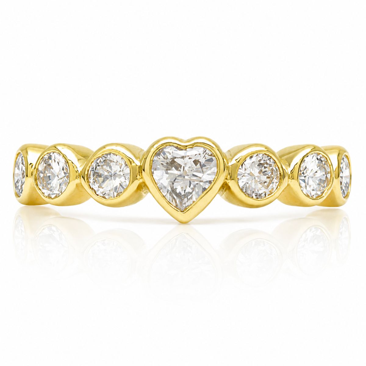 Rose Heart Diamond Engagement Ring 2824-11