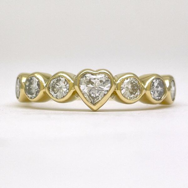 Rose Heart Diamond Engagement Ring 2824-11 alternate view