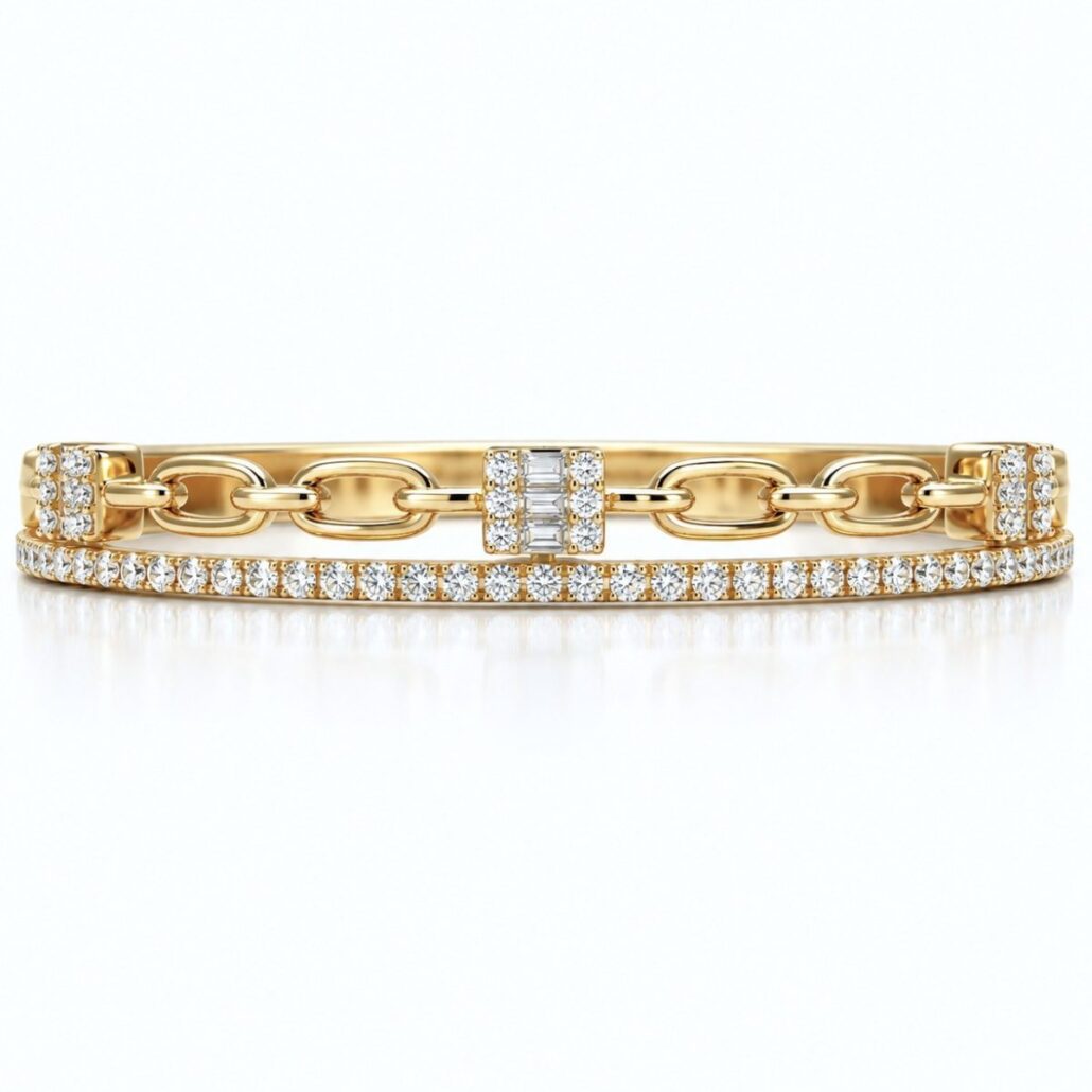 Contemporary Stylish Diamond Bracelet 2714-53