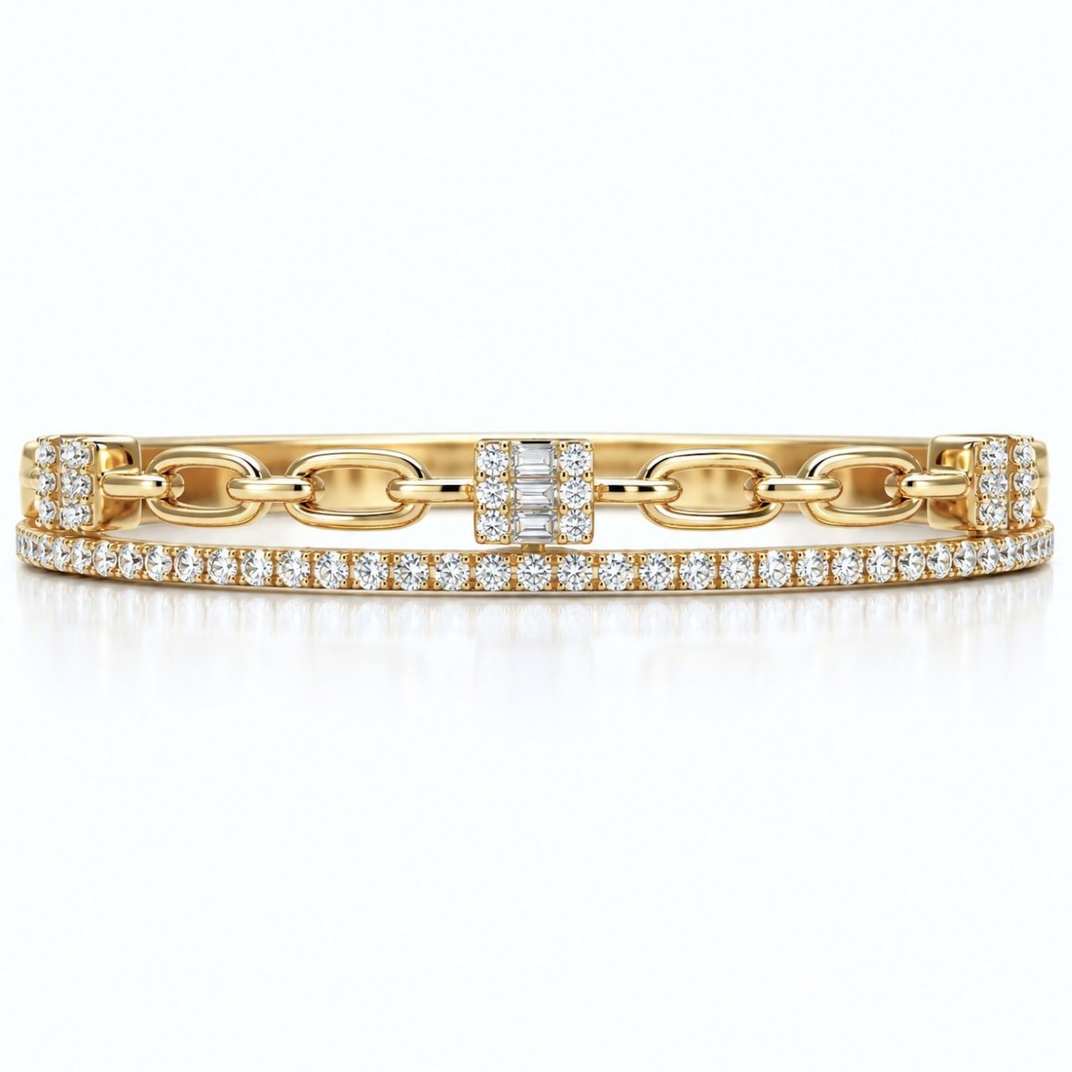 Contemporary Stylish Diamond Bracelet 2714-53