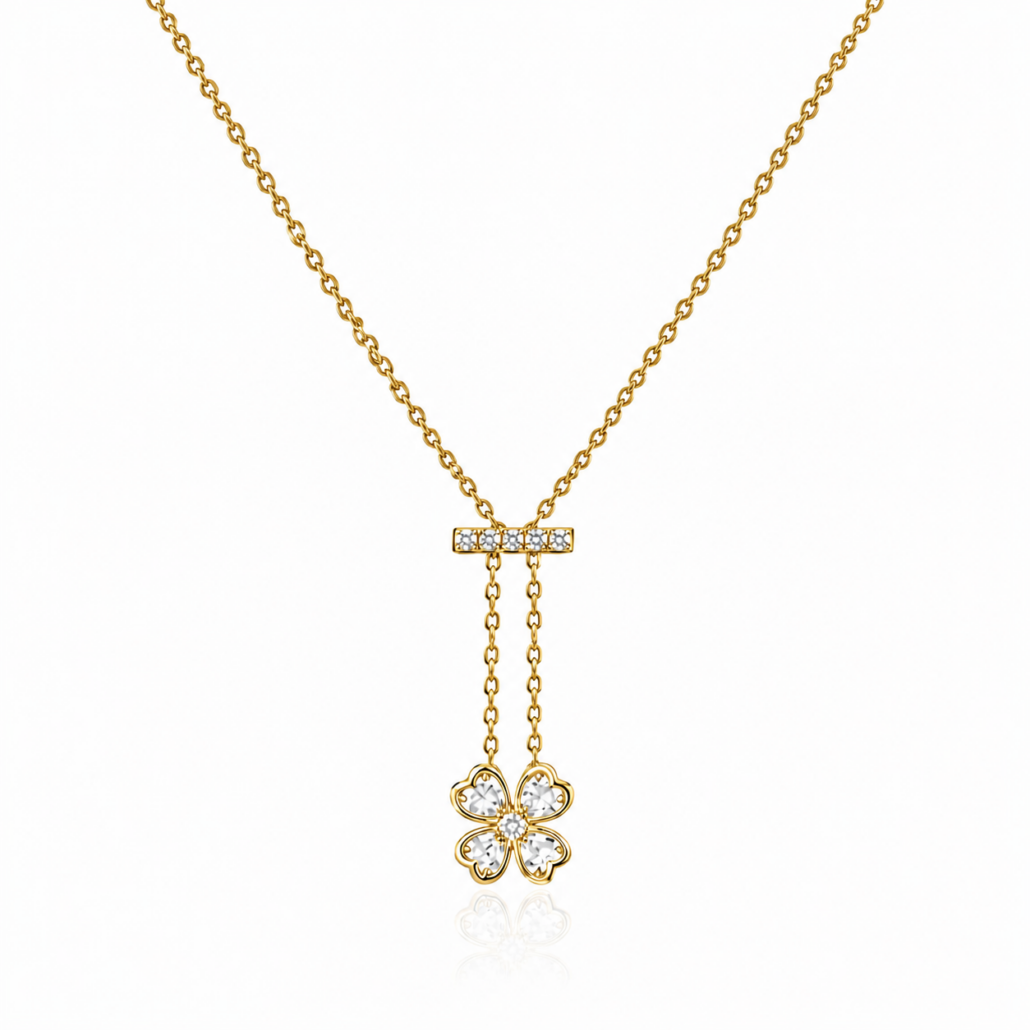Fluttering Light Diamond Lariat