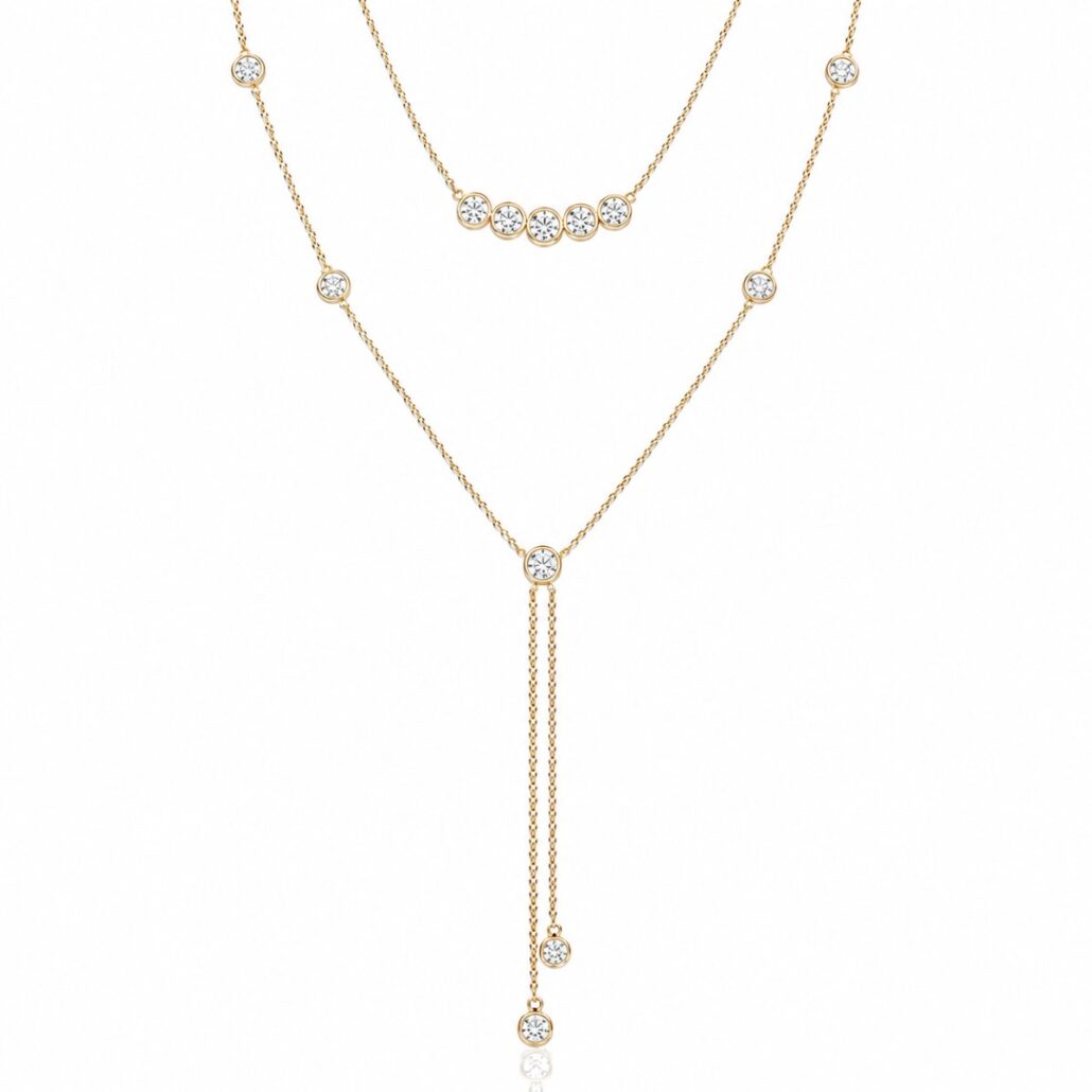 Falling Lights Diamond Necklace 2809-43