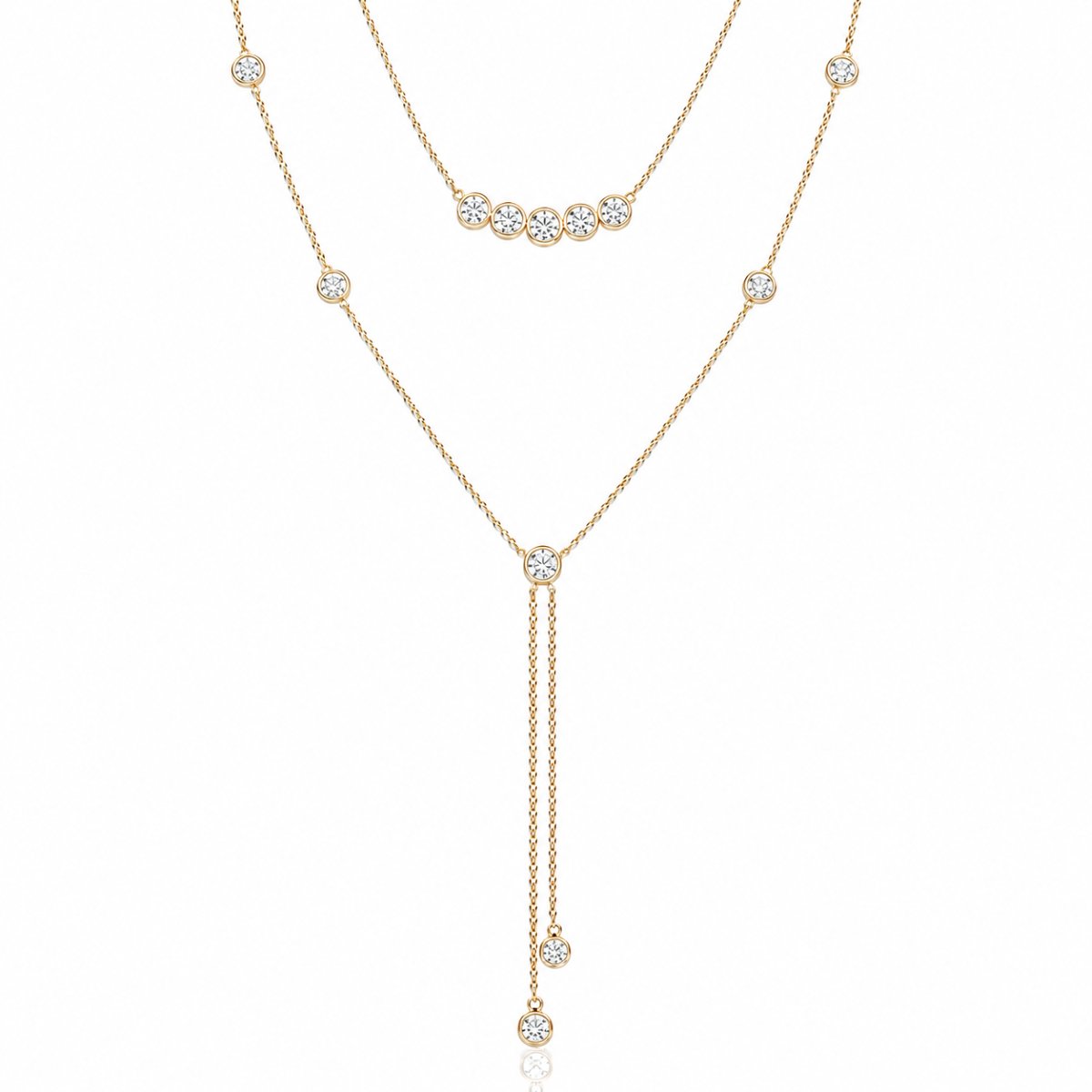 Falling Lights Diamond Necklace 2809-43