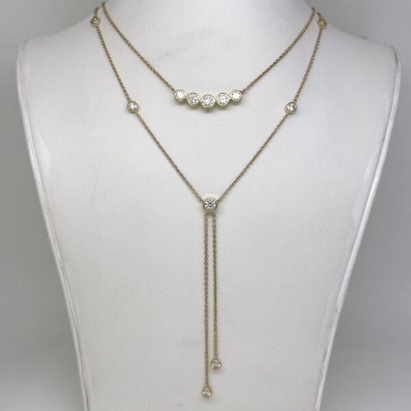 Falling Lights Diamond Necklace 2809-43 alternate view