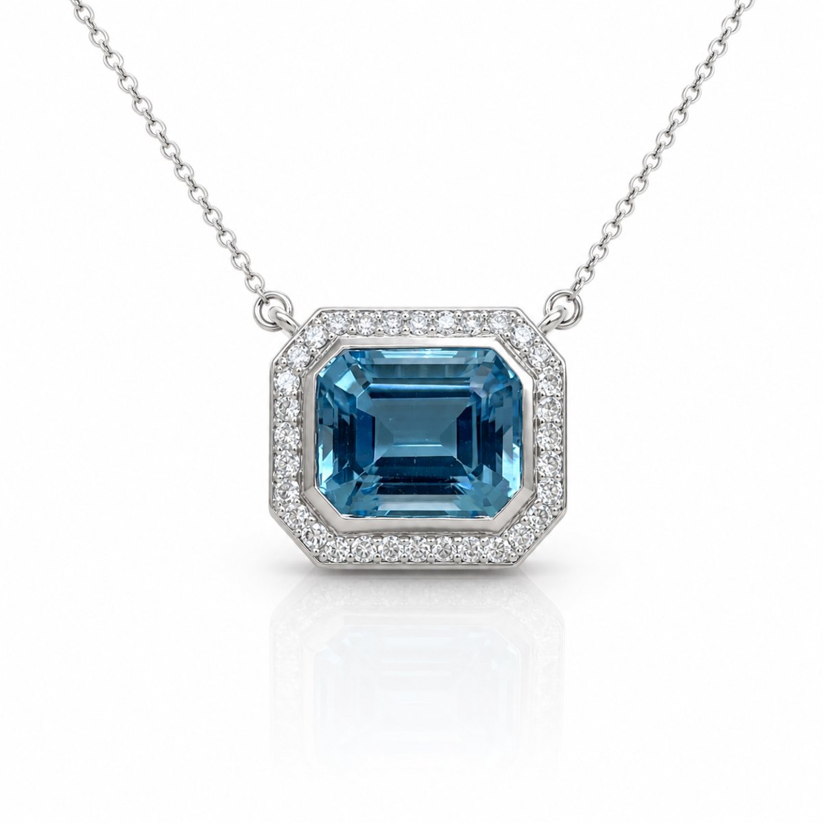Blue Reverie Topaz Necklace 2825-43